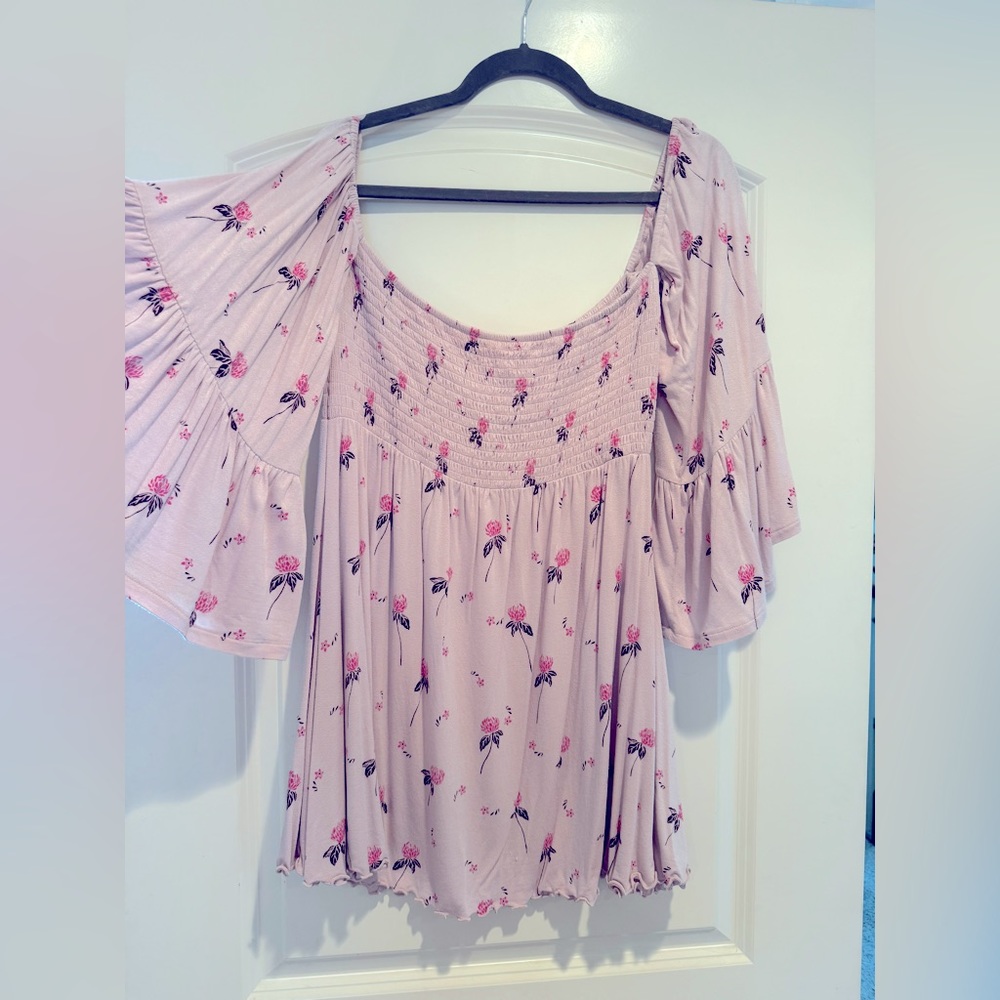 Free People Pink Flowered Dress